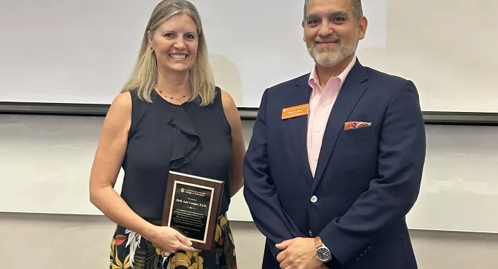 Dr. Cooper with Dr. Saenz