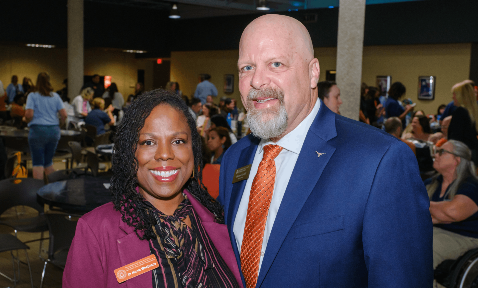UT Elementary Princible Nicole Whetstone with UT High School Superintendent Micheal Caudill