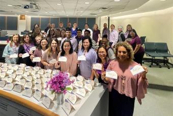 UTHS Purple Up Letter Campaign