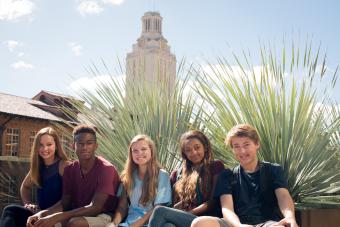 High school students at the University